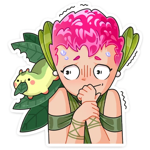 Sticker from the "Клевертина" sticker pack