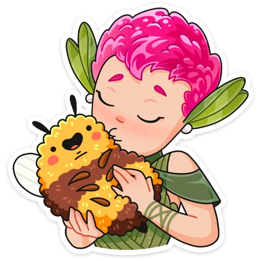 Sticker from the "Клевертина" sticker pack