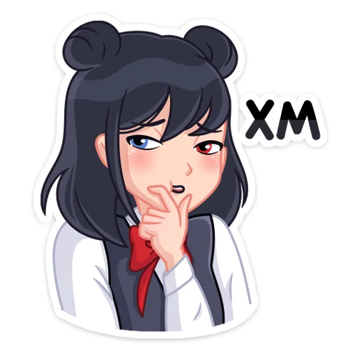 Sticker from the "Джиу" sticker pack