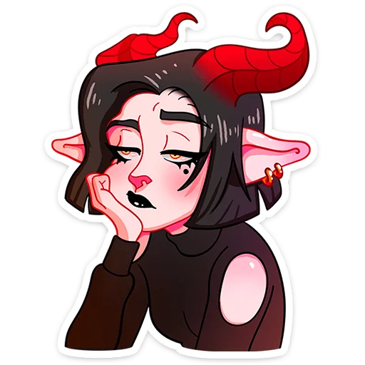 Sticker from the "Асмодея" sticker pack