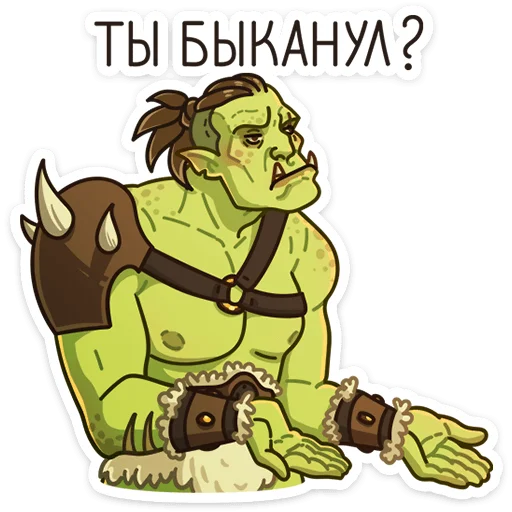 Sticker from the "Дрын" sticker pack