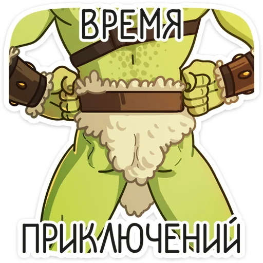 Sticker from the "Дрын" sticker pack