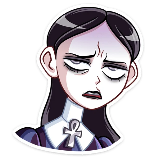 Sticker from the "Аннабель" sticker pack