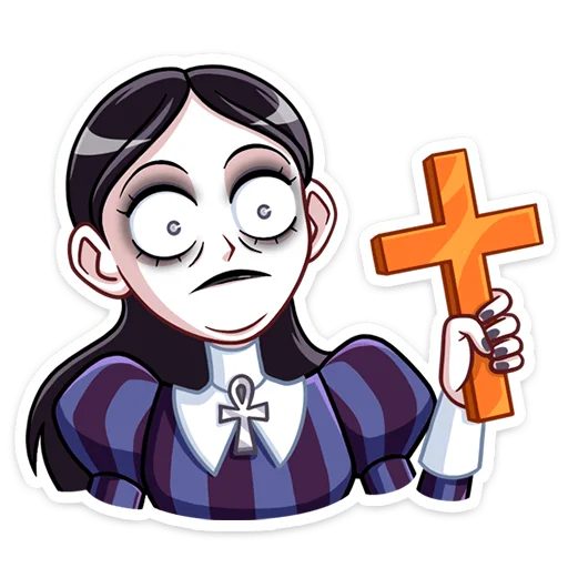 Sticker from the "Аннабель" sticker pack