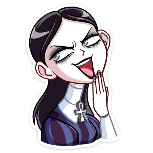 Sticker from the "Аннабель" sticker pack