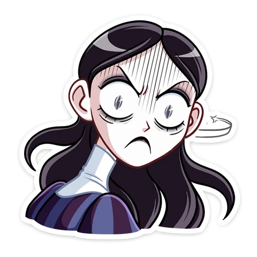 Sticker from the "Аннабель" sticker pack