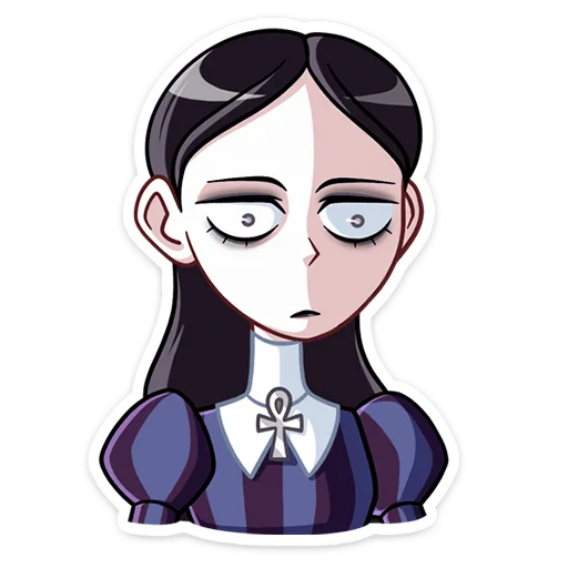 Sticker from the "Аннабель" sticker pack