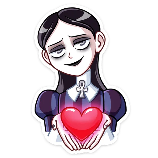 Sticker from the "Аннабель" sticker pack