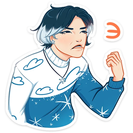 Sticker from the "Винтер" sticker pack