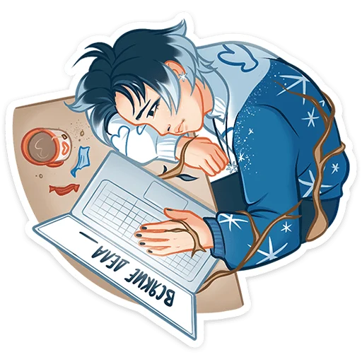 Sticker from the "Винтер" sticker pack