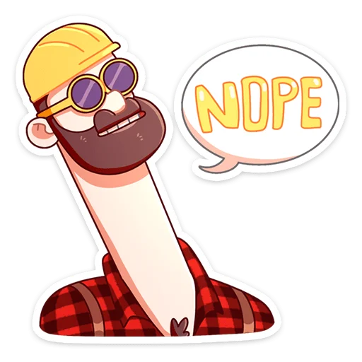 Sticker from the "Джек Ламбер" sticker pack