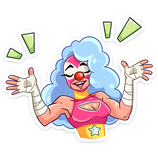 Sticker from the "Леди Сила" sticker pack