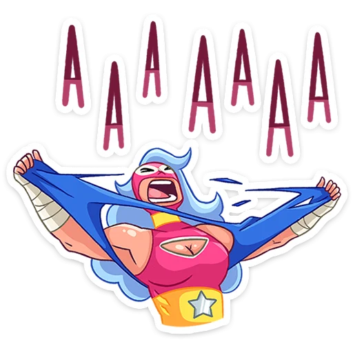 Sticker from the "Леди Сила" sticker pack