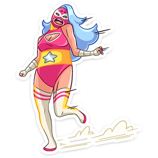 Sticker from the "Леди Сила" sticker pack