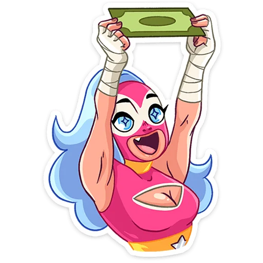 Sticker from the "Леди Сила" sticker pack