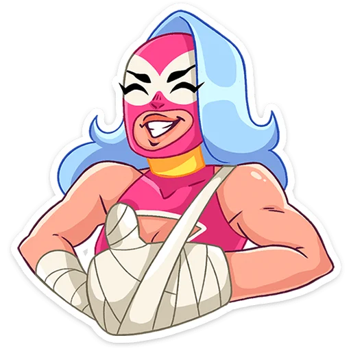 Sticker from the "Леди Сила" sticker pack