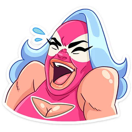 Sticker from the "Леди Сила" sticker pack