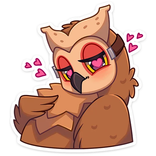 Sticker from the "Совушка" sticker pack