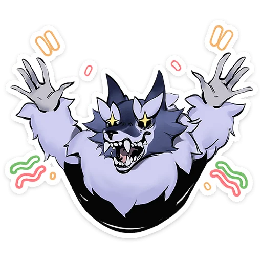 Sticker from the "Волчик" sticker pack