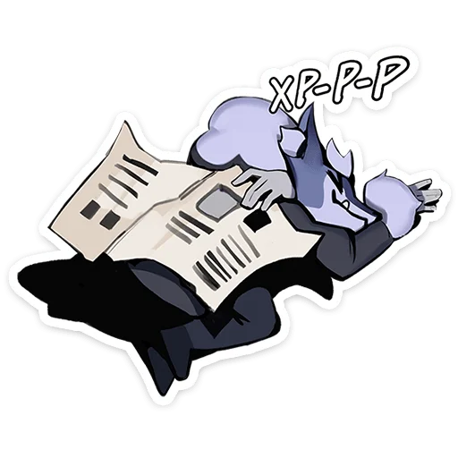 Sticker from the "Волчик" sticker pack