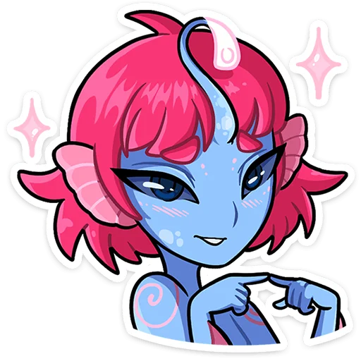 Sticker from the "Лорелея" sticker pack