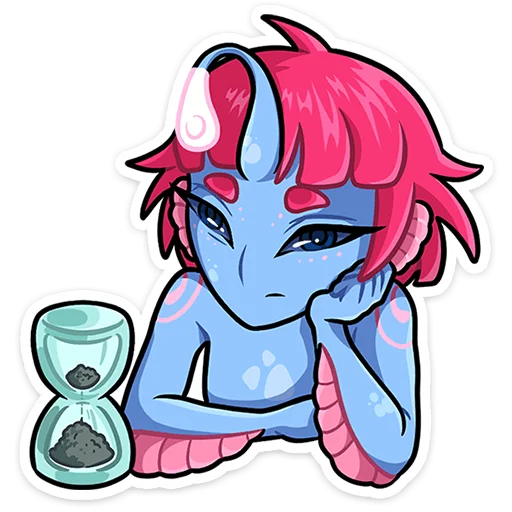 Sticker from the "Лорелея" sticker pack