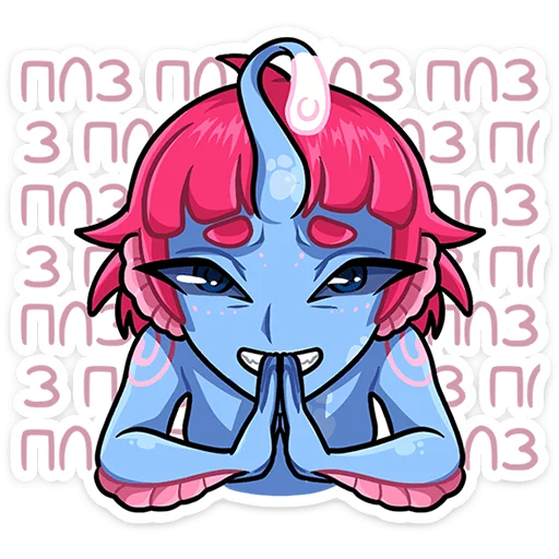 Sticker from the "Лорелея" sticker pack