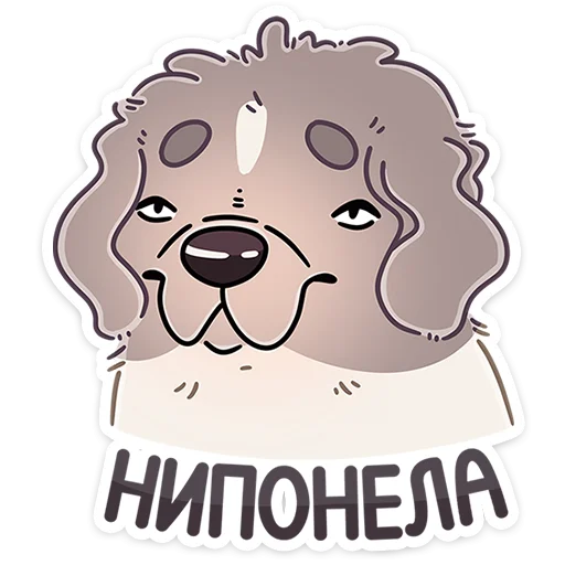 Sticker from the "Дуняша" sticker pack