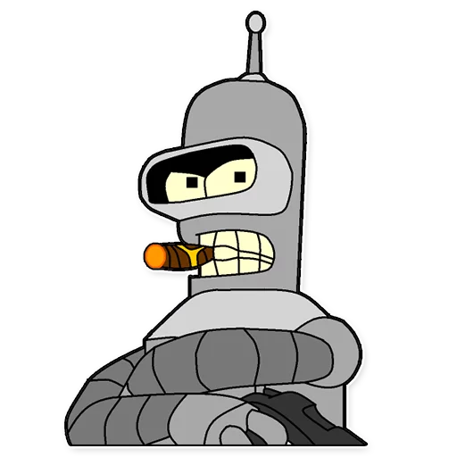 Sticker from the "Futurama" sticker pack