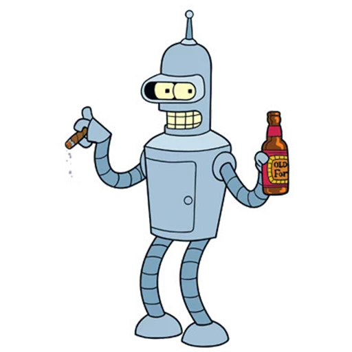 Sticker from the "Futurama" sticker pack