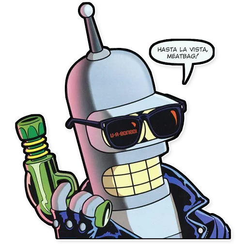 Sticker from the "Futurama" sticker pack