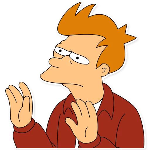 Sticker from the "Futurama" sticker pack