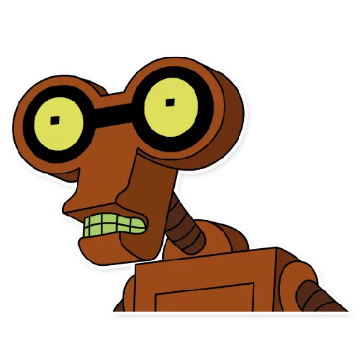 Sticker from the "Futurama" sticker pack