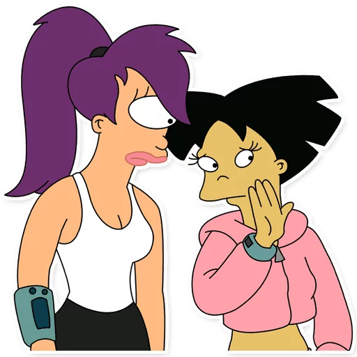 Sticker from the "Futurama" sticker pack