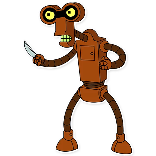 Sticker from the "Futurama" sticker pack