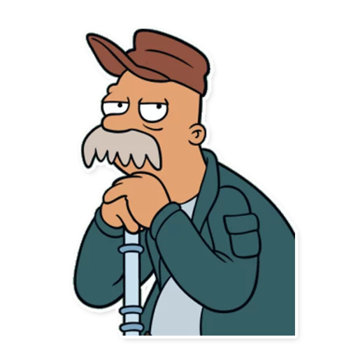 Sticker from the "Futurama" sticker pack