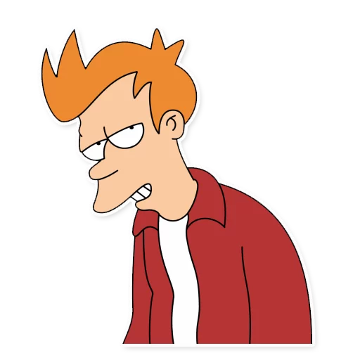 Sticker from the "Futurama" sticker pack