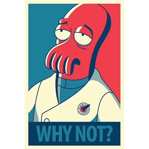 Sticker from the "Futurama" sticker pack