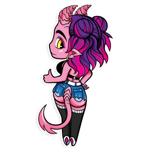 Sticker from the "Kinky demons -" sticker pack