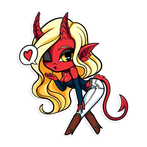 Sticker from the "Kinky demons -" sticker pack