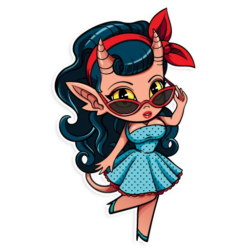 Sticker from the "Kinky demons -" sticker pack