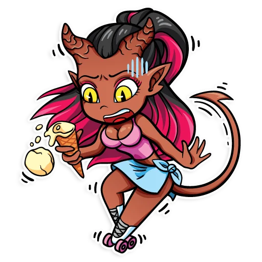 Sticker from the "Kinky demons -" sticker pack