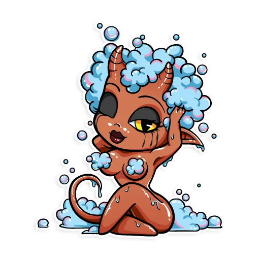 Sticker from the "Kinky demons -" sticker pack