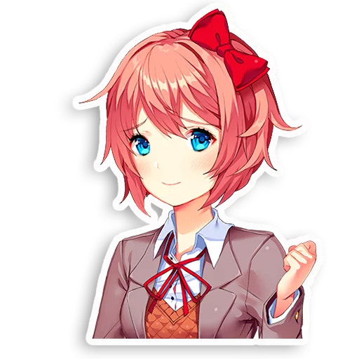 Sticker from the "DDLC Sayori" sticker pack