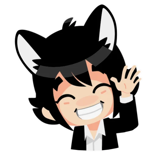 Sticker from the "hallucat" sticker pack