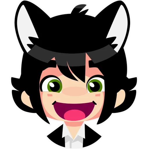 Sticker from the "hallucat" sticker pack