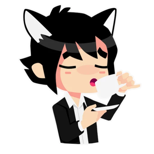 Sticker from the "hallucat" sticker pack