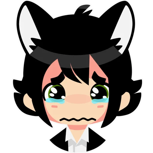 Sticker from the "hallucat" sticker pack