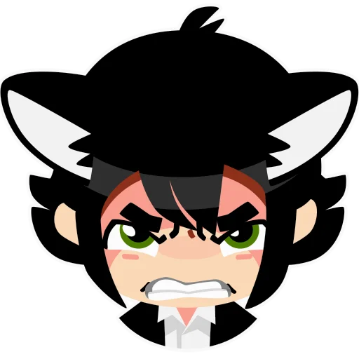 Sticker from the "hallucat" sticker pack