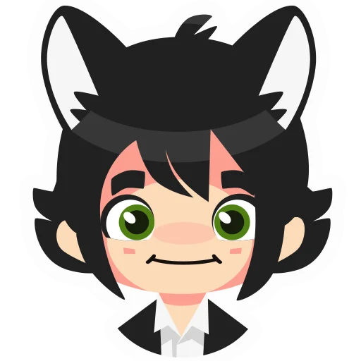 Sticker from the "hallucat" sticker pack